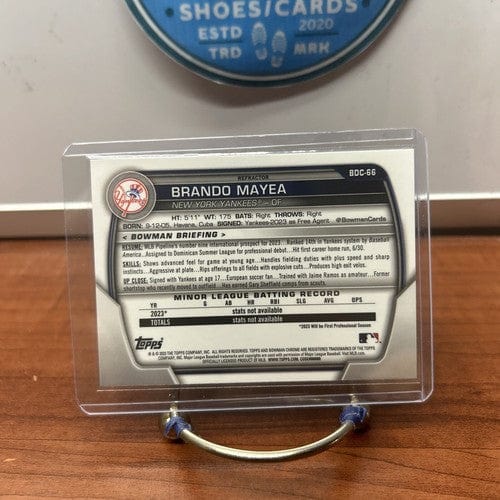 Cheap Sneaks Footwear/Sports Cards Baseball Card 2023 Bowman Draft Chrome Refractor Brando Mayea BDC-66 New York Yankee