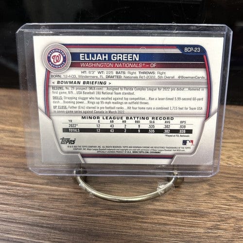 Cheap Sneaks Footwear/Sports Cards Baseball Card 2023 Bowman - Elijah Green - Mega Mojo - Washington Nationals