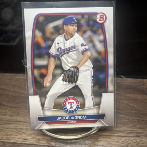 Cheap Sneaks Footwear/Sports Cards Baseball Card 2023 Bowman Jacob DeGrom #54 Texas Rangers