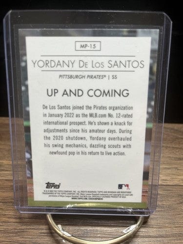 Cheap Sneaks Footwear/Sports Cards Baseball Card 2023 Bowman Modern Prospects #MP-15 Yordany De Los Santos (Pittsburgh