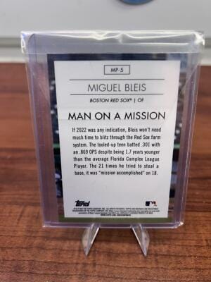 Cheap Sneaks Footwear/Sports Cards Baseball Card 2023 Bowman #MP-5 Miguel Bleis Modern Prospects