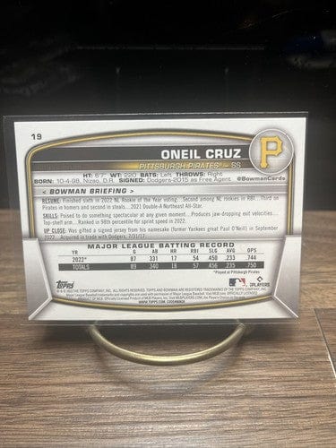 Cheap Sneaks Footwear/Sports Cards Baseball Card 2023 Bowman Oneil Cruz #19 Pittsburgh Pirates