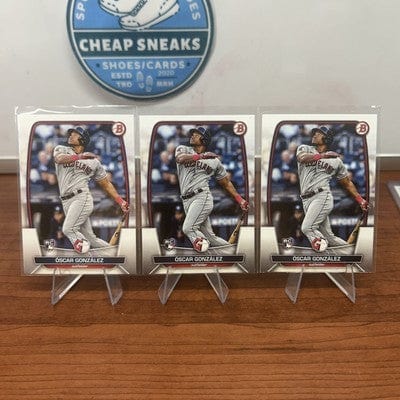 Cheap Sneaks Footwear/Sports Cards Baseball Card 2023 Bowman Oscar Gonzalez #62  RC Cleveland Guardians Baseball Card