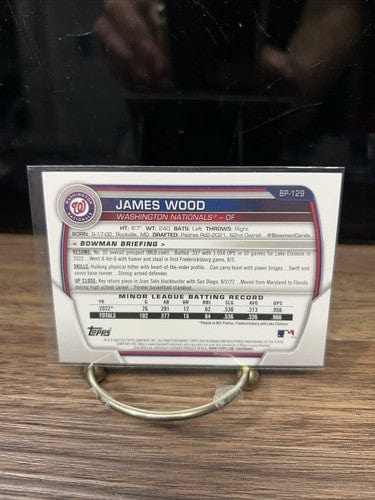 Cheap Sneaks Footwear/Sports Cards Baseball Card 2023 Bowman Paper Base #BP-129 James Wood - Washington Nationals