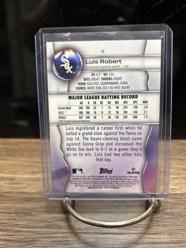 Cheap Sneaks Footwear/Sports Cards Baseball Card 2023 Bowman Platinum 12 Luis Robert Chicago White Sox Baseball Card