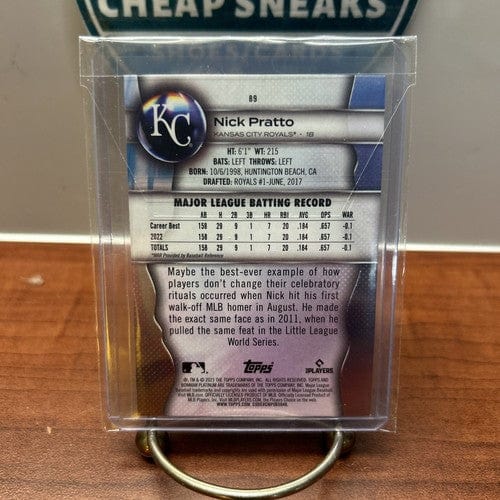 Cheap Sneaks Footwear/Sports Cards Baseball Card 2023 Bowman Platinum Nick Pratto Ice Foil RC #89 KC Royals