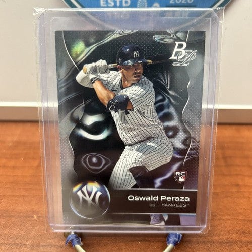 Cheap Sneaks Footwear/Sports Cards Baseball Card 2023 BOWMAN PLATINUM Oswald Peraza #57  Baseball Rookie NY YANKEES RC
