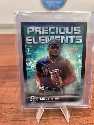Cheap Sneaks Footwear/Sports Cards Baseball Card 2023 Bowman Platinum #PE-17 Miguel Bleis Precious Elements