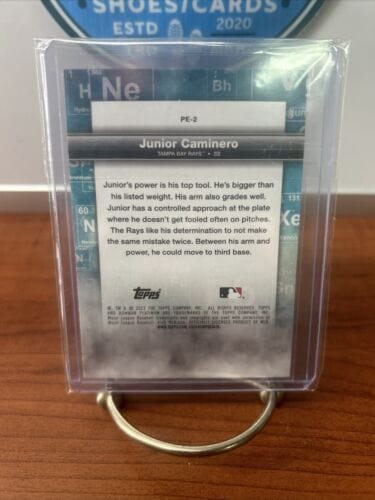 Cheap Sneaks Footwear/Sports Cards Baseball Card 2023 Bowman Platinum Precious Elements - #PE-2 Junior Caminero Tampa B