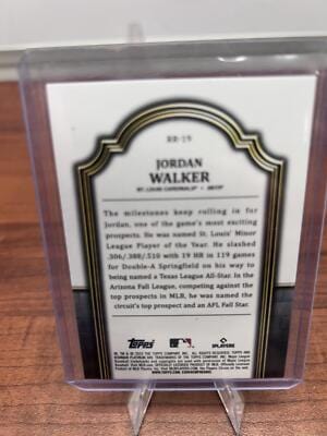 Cheap Sneaks Footwear/Sports Cards Baseball Card 2023 Bowman Platinum #RR-19 Jordan Walker Renowned Rookies