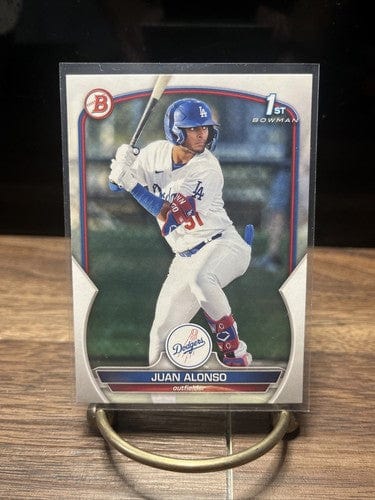 Cheap Sneaks Footwear/Sports Cards Baseball Card 2023 Bowman Prospect Paper Juan Alonso #BP-137 1st Dodgers Baseball Ca