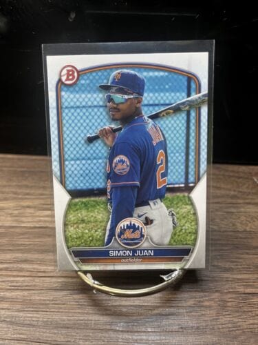 Cheap Sneaks Footwear/Sports Cards Baseball Card 2023 Bowman Prospect Simon Juan #BP-38 New York Mets Baseball Card