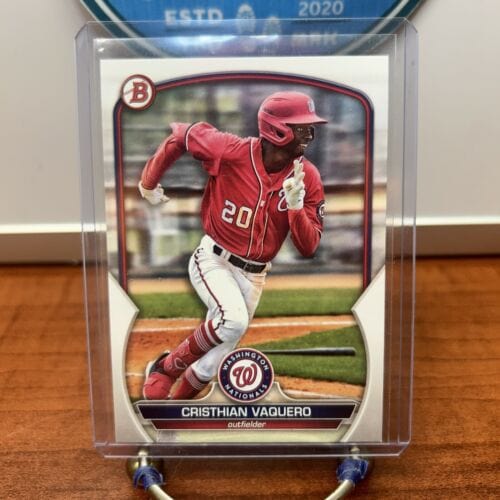 Cheap Sneaks Footwear/Sports Cards Baseball Card 2023 Bowman Prospects Cristhian Vaquero #BP-54 Washington Nationals