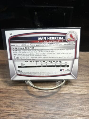 Cheap Sneaks Footwear/Sports Cards Baseball Card 2023 Bowman Rookie Rc Ivan Herrera #30 St. Louis Cardinals