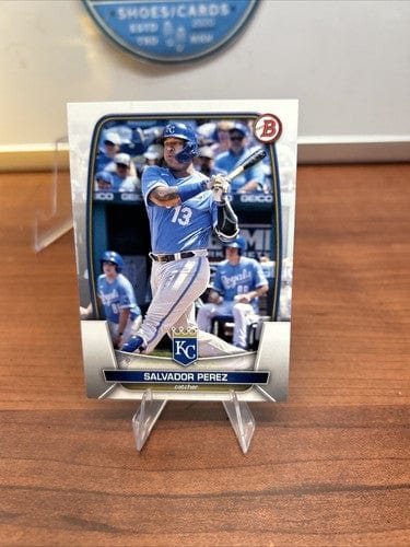 Cheap Sneaks Footwear/Sports Cards Baseball Card 2023 Bowman Salvador Perez #16 Kansas City Royals