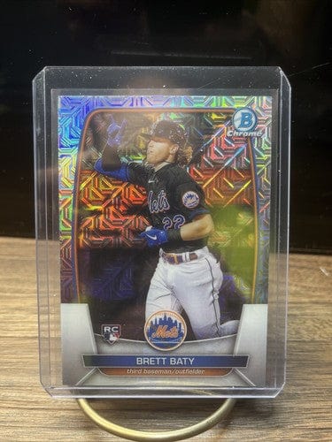 Cheap Sneaks Footwear/Sports Cards Baseball Card 2023 BRETT BATY Bowman Chrome Mojo ROOKIE RC Refractor Mets