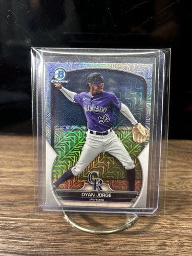 Cheap Sneaks Footwear/Sports Cards Baseball Card 2023 Dyan Jorge Bowman Chrome Colorado Mojo/Mega Refractor Colorado Ro