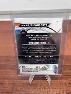 Cheap Sneaks Footwear/Sports Cards Baseball Card 2023 Finest #45 Michael Conforto Refractor