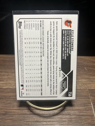 Cheap Sneaks Footwear/Sports Cards Baseball Card 2023 Topps #156 Kyle Stowers, Baltimore Orioles (RC) - Base Rookie Car