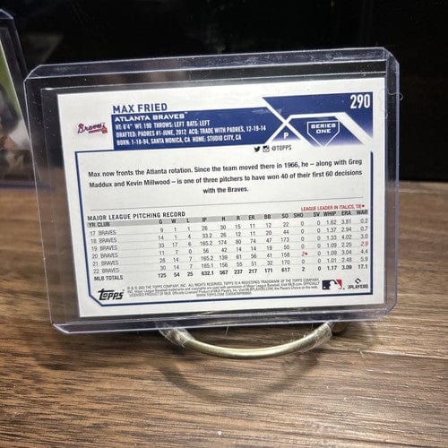 Cheap Sneaks Footwear/Sports Cards Baseball Card 2023 Topps #290 Max Fried Atlanta Braves Baseball Card
