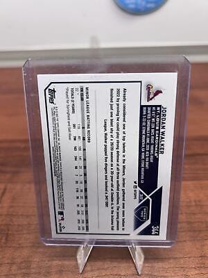 Cheap Sneaks Footwear/Sports Cards Baseball Card 2023 Topps #344 Jordan Walker