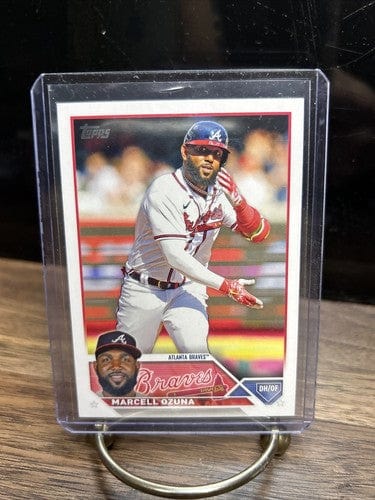 Cheap Sneaks Footwear/Sports Cards Baseball Card 2023 Topps Base #125 Marcell Ozuna Atlanta Braves