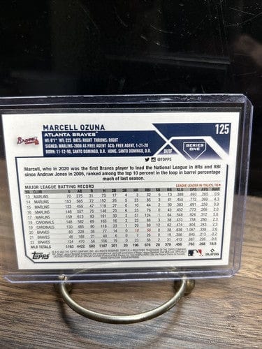 Cheap Sneaks Footwear/Sports Cards Baseball Card 2023 Topps Base #125 Marcell Ozuna Atlanta Braves