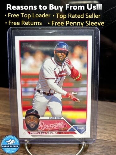 Cheap Sneaks Footwear/Sports Cards Baseball Card 2023 Topps Base #125 Marcell Ozuna Atlanta Braves