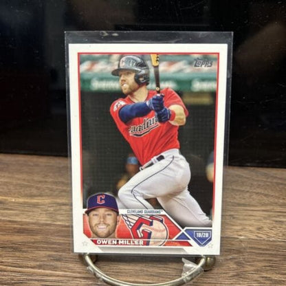 Cheap Sneaks Footwear/Sports Cards Baseball Card 2023 Topps Base #213 Owen Miller Cleveland Guardians