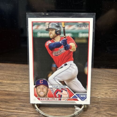 Cheap Sneaks Footwear/Sports Cards Baseball Card 2023 Topps Base #213 Owen Miller Cleveland Guardians