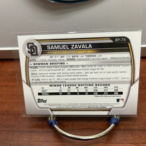 Cheap Sneaks Footwear/Sports Cards Baseball Card 2023 Topps Bowman Baseball Samuel Zavala #BP-75 San Diego Padres