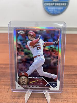 Cheap Sneaks Footwear/Sports Cards Baseball Card 2023 Topps Chrome #115 Nolan Arenado Refractor