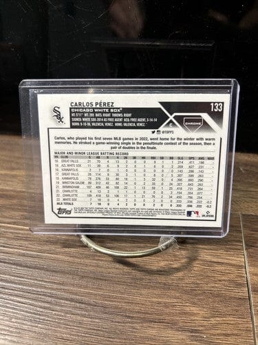 Cheap Sneaks Footwear/Sports Cards Baseball Card 2023 Topps Chrome #133 Carlos Perez Base Chicago White Soxs