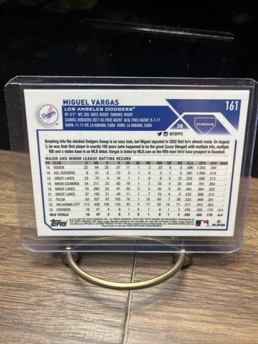 Cheap Sneaks Footwear/Sports Cards Baseball Card 2023 Topps Chrome #161 Miguel Vargas Dodgers (RC) - Rookie Chrome Card