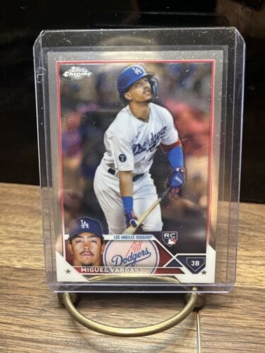 Cheap Sneaks Footwear/Sports Cards Baseball Card 2023 Topps Chrome #161 Miguel Vargas Dodgers (RC) - Rookie Chrome Card