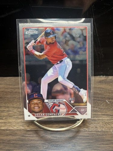 Cheap Sneaks Footwear/Sports Cards Baseball Card 2023 Topps Chrome #207 Oscar Gonzalez RC Cleveland Guardians