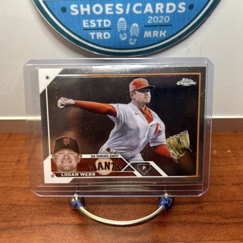 Cheap Sneaks Footwear/Sports Cards Baseball Card 2023 Topps Chrome #32 Logan Webb San Francisco Giants