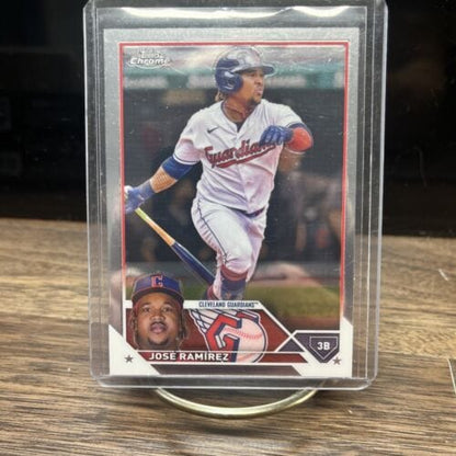 Cheap Sneaks Footwear/Sports Cards Baseball Card 2023 Topps Chrome #38 Jose Ramirez Cleveland Guardians