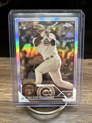 Cheap Sneaks Footwear/Sports Cards Baseball Card 2023 Topps Chrome #82 Nelson Velazquez RC Sepia Refractor (F13)