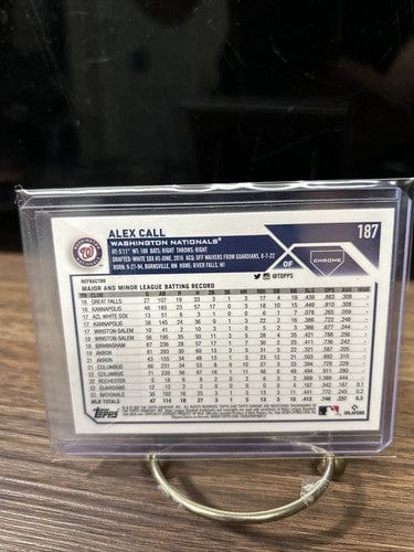 Cheap Sneaks Footwear/Sports Cards Baseball Card 2023 Topps Chrome Alex Call  Rookie Refractor 187 Washington Nationals