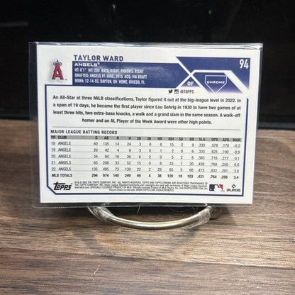 Cheap Sneaks Footwear/Sports Cards Baseball Card 2023 Topps Chrome Base Angels #94 Taylor Ward