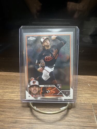 Cheap Sneaks Footwear/Sports Cards Baseball Card 2023 Topps Chrome Base Card 10 DL Hall - Baltimore Orioles RC