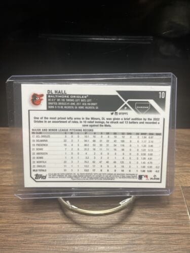 Cheap Sneaks Footwear/Sports Cards Baseball Card 2023 Topps Chrome Base Card 10 DL Hall - Baltimore Orioles RC