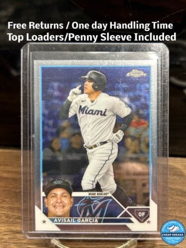Cheap Sneaks Footwear/Sports Cards Baseball Card 2023 Topps Chrome Baseball Avisail Garcia Card #35 Miami Marlins