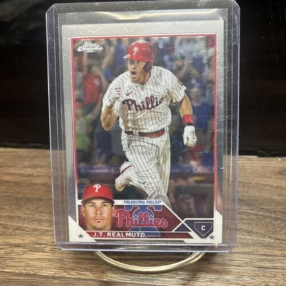 Cheap Sneaks Footwear/Sports Cards Baseball Card 2023 Topps Chrome Baseball J.T. Realmuto #30