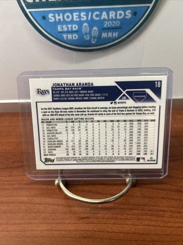 Cheap Sneaks Footwear/Sports Cards Baseball Card 2023 Topps Chrome Baseball Jonathan Aranda RC #18 Rookie Rays