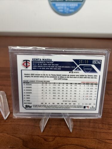 Cheap Sneaks Footwear/Sports Cards Baseball Card 2023 Topps Chrome Baseball Kenta Maeda Green Wave  Refractor /99