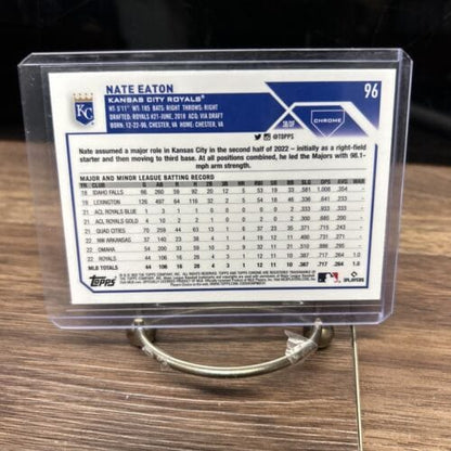 Cheap Sneaks Footwear/Sports Cards Baseball Card 2023 Topps Chrome Baseball Nate Eaton RC #96 Rookie Royals