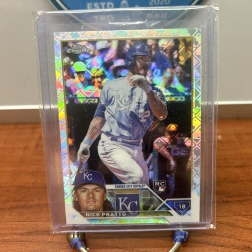 Cheap Sneaks Footwear/Sports Cards Baseball Card 2023 Topps Chrome Baseball Nick Pratto Logofractor RC Rookie Royals