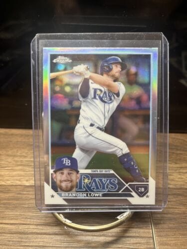 Cheap Sneaks Footwear/Sports Cards Baseball Card 2023 Topps Chrome Brandon Lowe Refractor #208 Rays